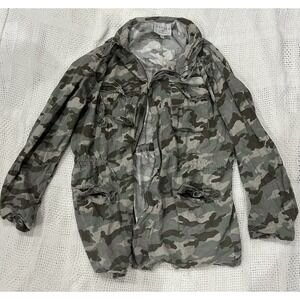 Hayden Los Angeles Camouflage Cargo Utility Jacket Womens Small Y2K 2000s Grunge